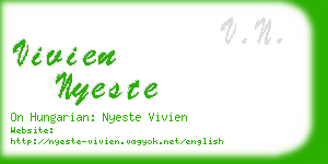 vivien nyeste business card